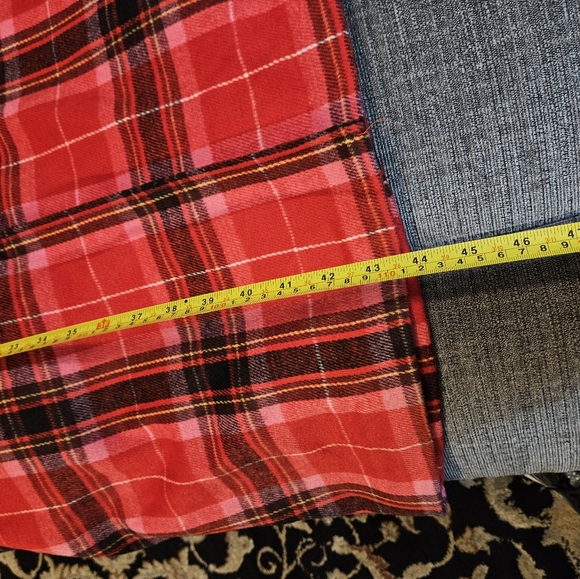 Old Navy Red Plaid Coat Size L - Picture 6 of 7